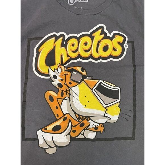 Cheetos Chester Cheetah Graphic T-shirt Women Large Gray Short Sleeve - Picture 2 of 5